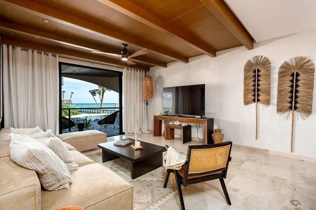 Apartment Bahia Tankah 52 Beach Front By Uniko Tulum Mexico